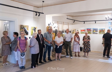 2025-08-28- Wernisaż wystawy Kazimierza Starmacha w Galerii "Pod Aniołem"