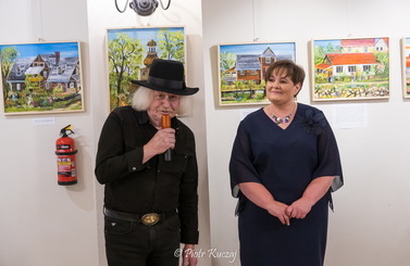 2025-08-28- Wernisaż wystawy Kazimierza Starmacha w Galerii "Pod Aniołem"