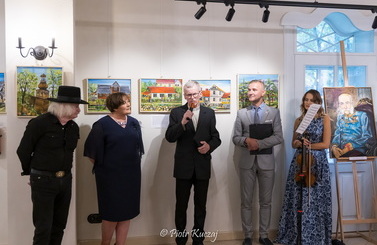 2025-08-28- Wernisaż wystawy Kazimierza Starmacha w Galerii "Pod Aniołem"