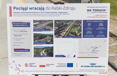 2025-08-29- Pociągi wracają do Rabki-Zdroju! Briefing prasowy na stacji kolejowej w Rabce-Zdroju