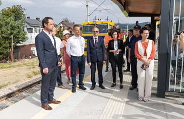 2025-08-29- Pociągi wracają do Rabki-Zdroju! Briefing prasowy na stacji kolejowej w Rabce-Zdroju