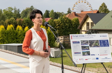 2025-08-29- Pociągi wracają do Rabki-Zdroju! Briefing prasowy na stacji kolejowej w Rabce-Zdroju