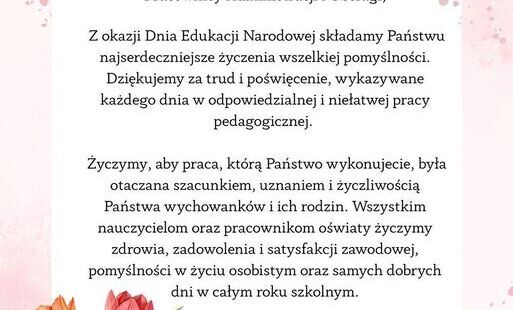 Zdjęcie do Życzenia z okazji Dnia Edukacji Narodowej od burmistrza Rabki-Zdroju