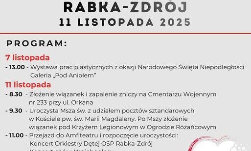 Zdjęcie do Narodowe Święto Niepodległości w Rabce-Zdroju