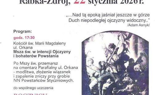 Zdjęcie do Obchody 163. rocznicy Powstania Styczniowego w Rabce-Zdroju