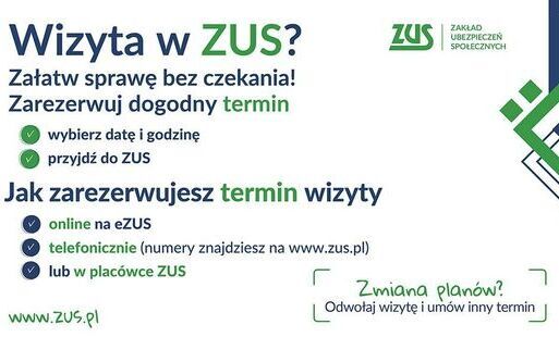 Zdjęcie do Rezerwuj wizyty w Zakładzie Ubezpieczeń Społecznych i wygodnie załatwiaj swoje sprawy&nbsp;