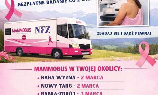 Zdjęcie do Zbadaj piersi w mammobusie w Rabce-Zdroju