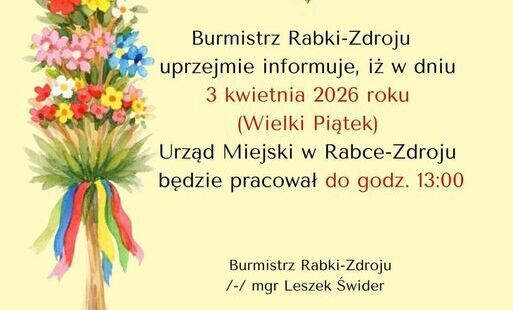 Zdjęcie do Godziny pracy urzędu w Wielki Piątek