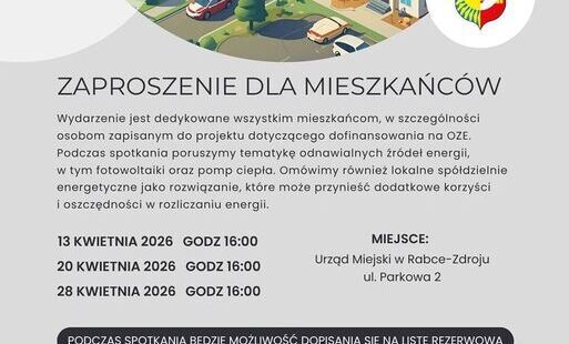 Zdjęcie do Spotkania o energii przyszłości w Rabce-Zdroju - zaproszenie dla mieszkańc&oacute;w
