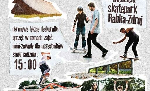 Zdjęcie do Deskorolka opanuje Park Zdrojowy. OnBoard School zaprasza do Rabki-Zdroju na Międzynarodowy Dzień Deskorolki