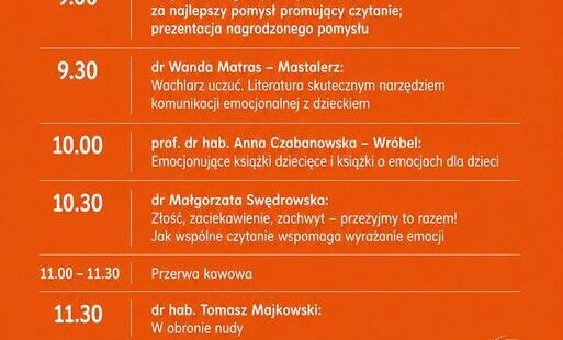 Zdjęcie do "Świat emocji" - wyjątkowa konferencja dla nauczycieli, bibliotekarzy i rodzic&oacute;w podczas Rabka Festival 2026