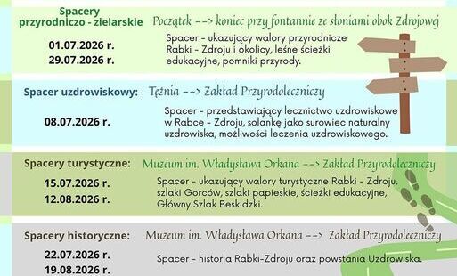 Zdjęcie do To już w środę! Spacery po Rabce z Przewodnikiem - edycja 2026