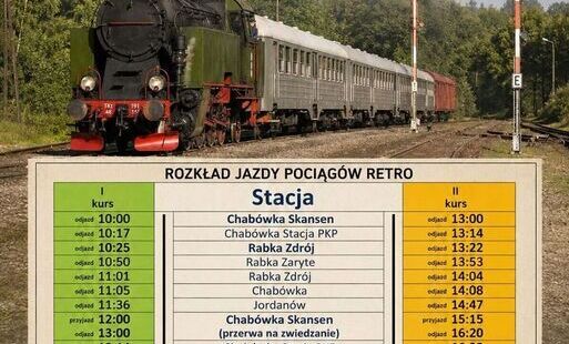Zdjęcie do Pociągi retro zn&oacute;w ruszają z Chab&oacute;wki. W wakacyjne niedziele zabytkowy skład zawita także do Rabki-Zdroju