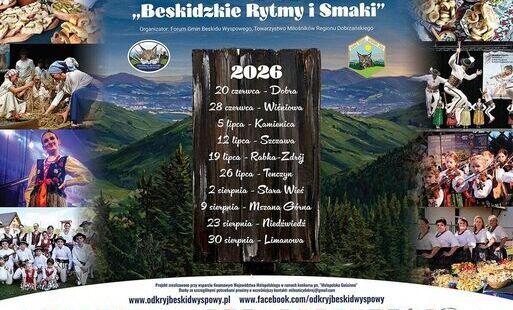 Zdjęcie do Rabka-Zdr&oacute;j zaprasza na XIII Festiwal Kultury Beskidu Wyspowego &bdquo;Beskidzkie Rytmy i Smaki&rdquo;