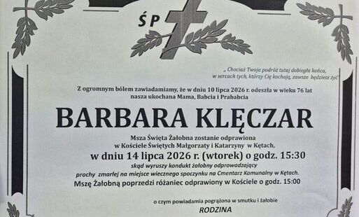 Zdjęcie do Kondolencje dla Wojewody Małopolskiego po śmierci Barbary Klęczar