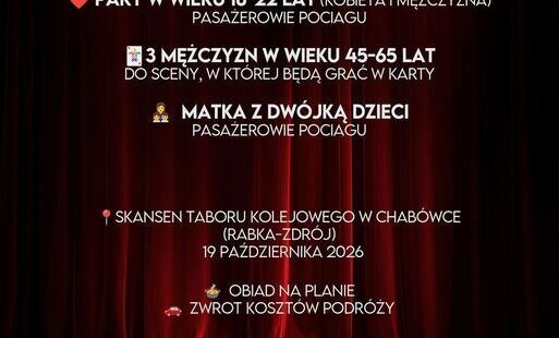 Zdjęcie do Statyści poszukiwani! Film "FLASHBACK" będzie kręcony w Chab&oacute;wce