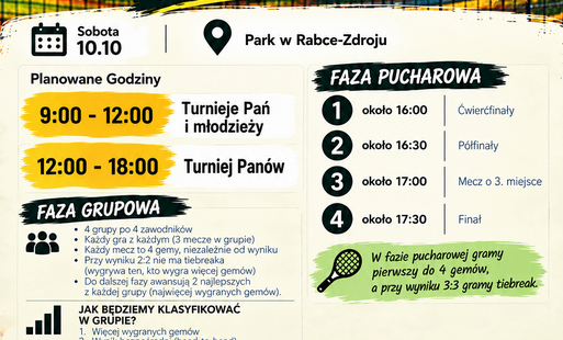 Zdjęcie do Turniej tenisa 