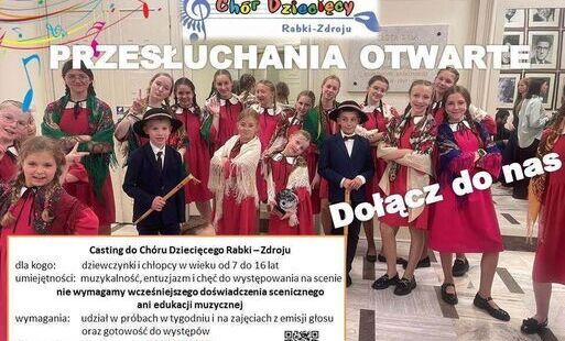 Zdjęcie do Ch&oacute;r Dziecięcy Rabki-Zdroju zaprasza młodych wokalist&oacute;w. Rusza nab&oacute;r nowych talent&oacute;w!