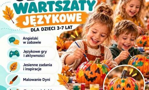 Zdjęcie do Jesienna przygoda z językiem angielskim w Rabce-Zdroju. Bezpłatne warsztaty dla najmłodszych