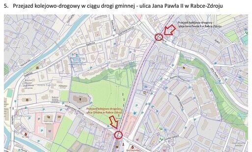 Zdjęcie do Pomiary natężenia ruchu na sześciu przejazdach kolejowych w Rabce-Zdroju i okolicach
