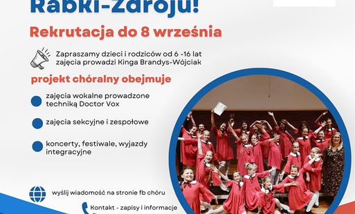 Zdjęcie do Rekrutacja do Ch&oacute;ru Dziecięcego Rabki-Zdroju - spotkanie organizacyjne 10 września