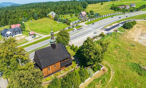 Zdjęcie do Rdzawka: likwidacja przejścia dla pieszych na zakopiance