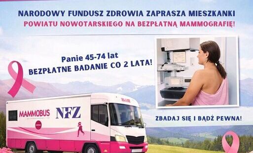 Zdjęcie do Mammobus przyjedzie do Rabki-Zdroju. Bezpłatne badania dla kobiet
